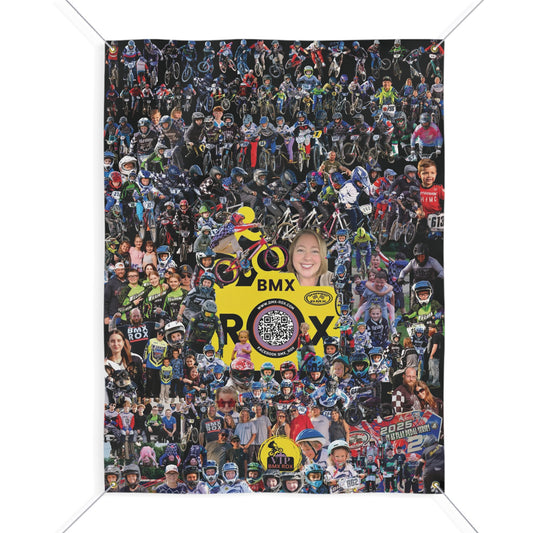 BMX Celebration Banner | Personalized Matte Flag for Events, Racing, Parties, Home Decor, Kids' Room Decoration