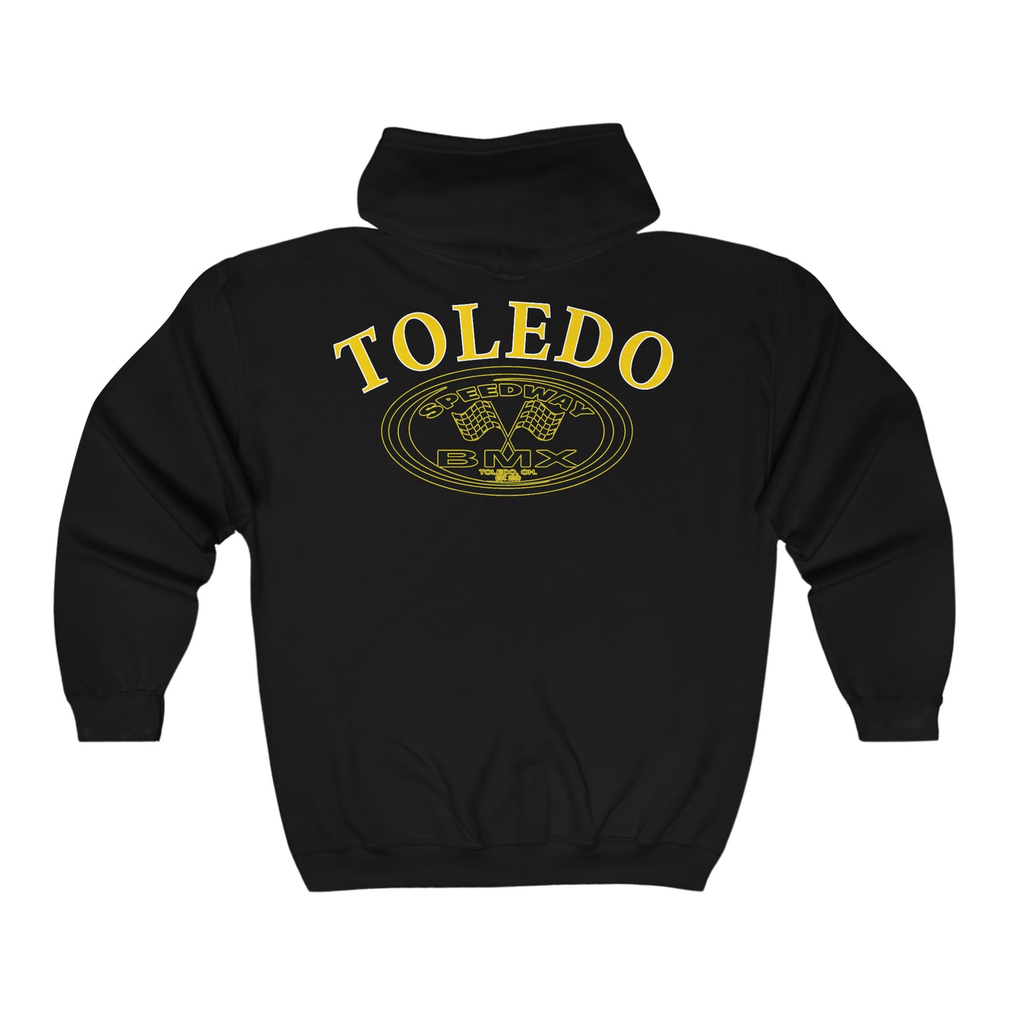 Toledo Speedway BMX Unisex Heavy Blend™ Full Zip Hooded Sweatshirt