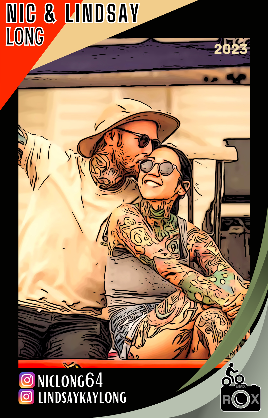 BMX ROX Trading Card Stickers - 10 Surprise Mixed Cards from the “Who’s Who Collection”