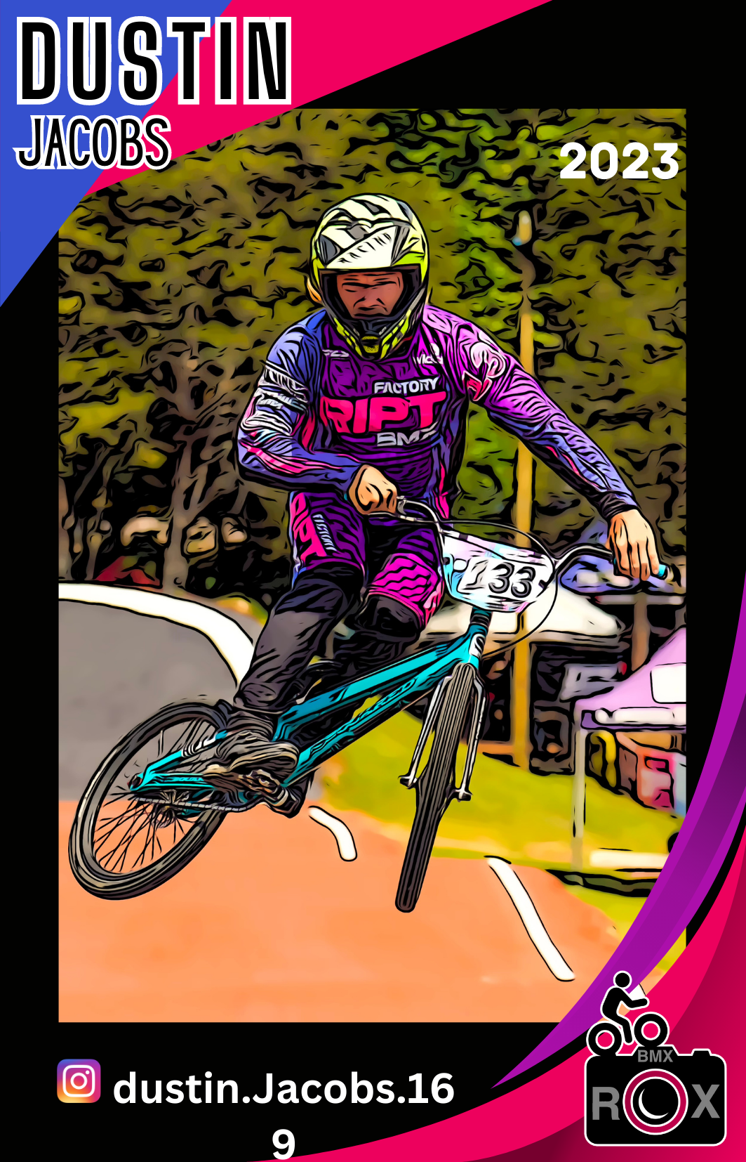 BMX ROX Trading Card Stickers - 10 Surprise Mixed Cards from the “Who’s Who Collection”