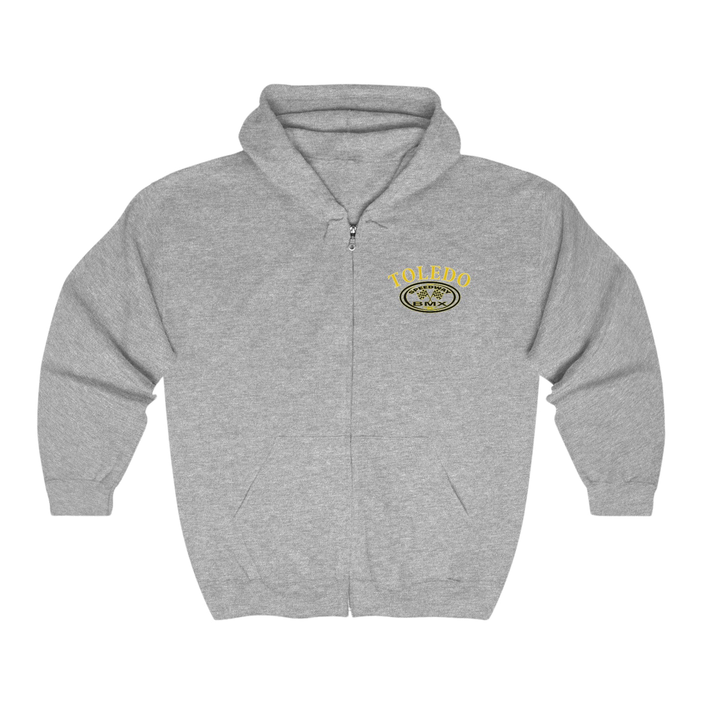 Toledo Speedway BMX Unisex Heavy Blend™ Full Zip Hooded Sweatshirt