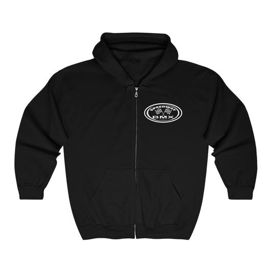 Toledo Speedway BMX Unisex Heavy Blend™ Full Zip Hooded Sweatshirt