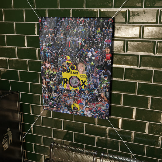 BMX Celebration Banner | Personalized Matte Flag for Events, Racing, Parties, Home Decor, Kids' Room Decoration