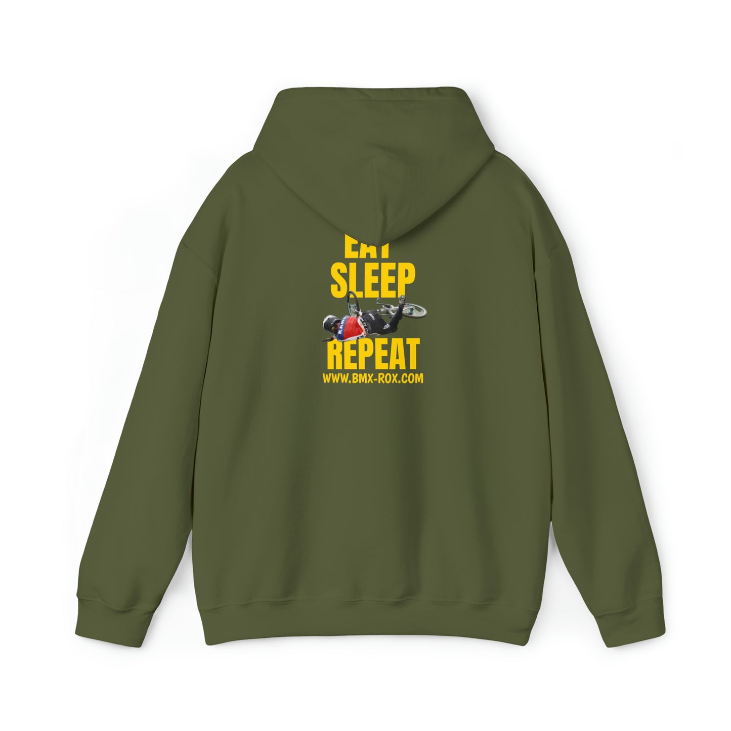 Carly Kane, Unisex Heavy Blend™ Hoodie, Eat, Sleep, Race, Repeat.