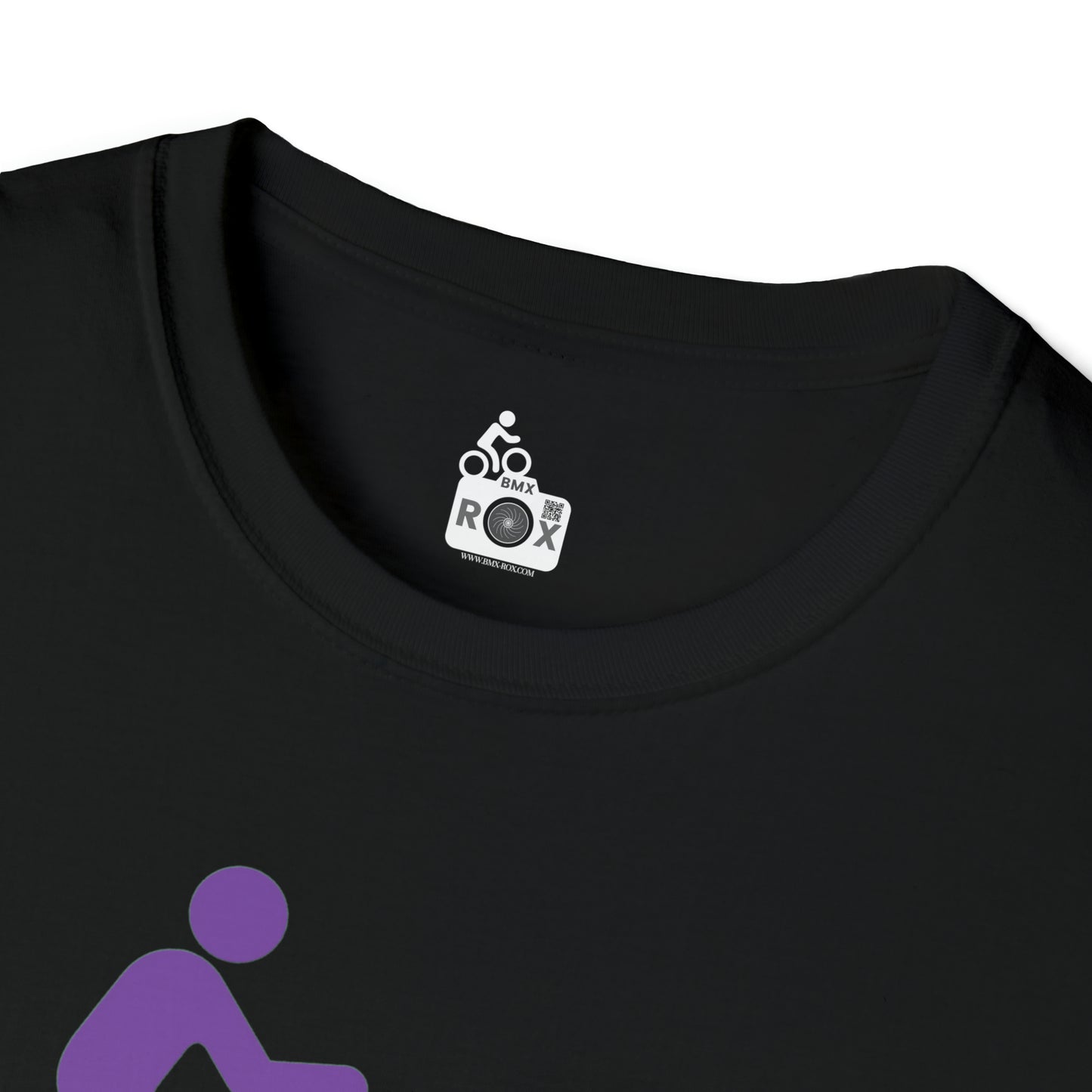 Unisex Softstyle T-Shirt purple BMX ROX Logo