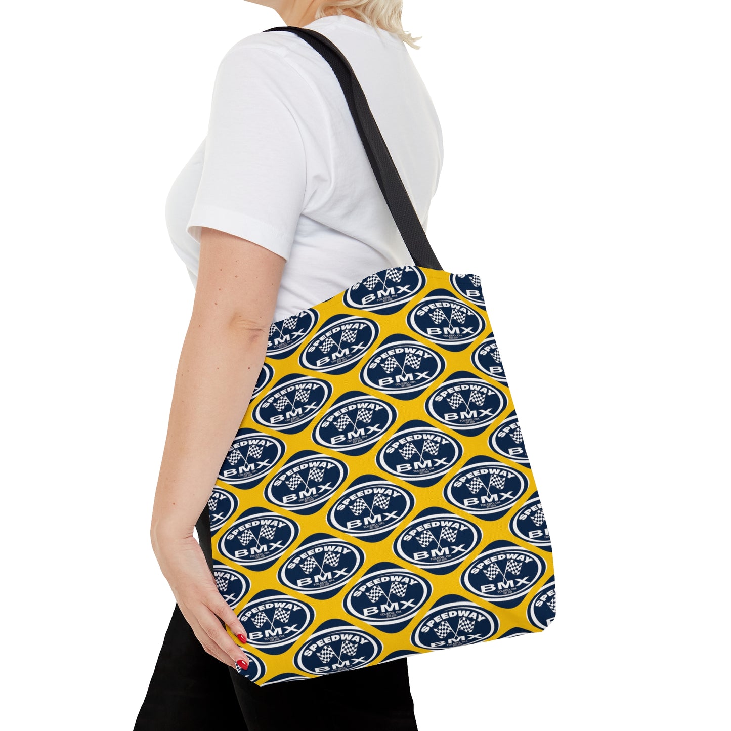 Toledo Speedway BMX Tote Bag U of M Colors