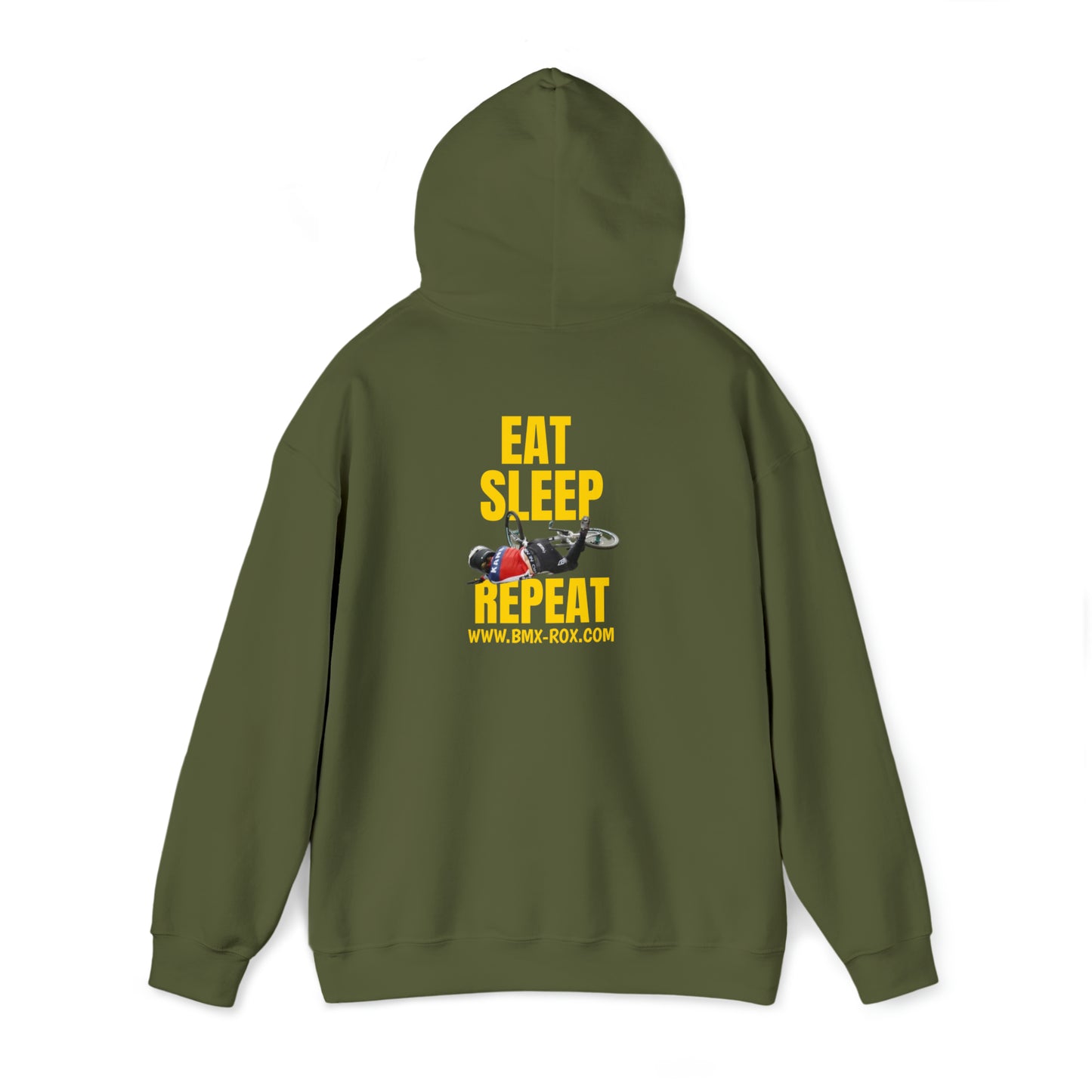 Carly Kane, Unisex Heavy Blend™ Hoodie, Eat, Sleep, Race, Repeat.