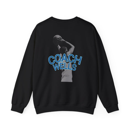Coach Wells 'Blessed' Basketball Crewneck Sweatshirt — Personalized Coach Tribute
