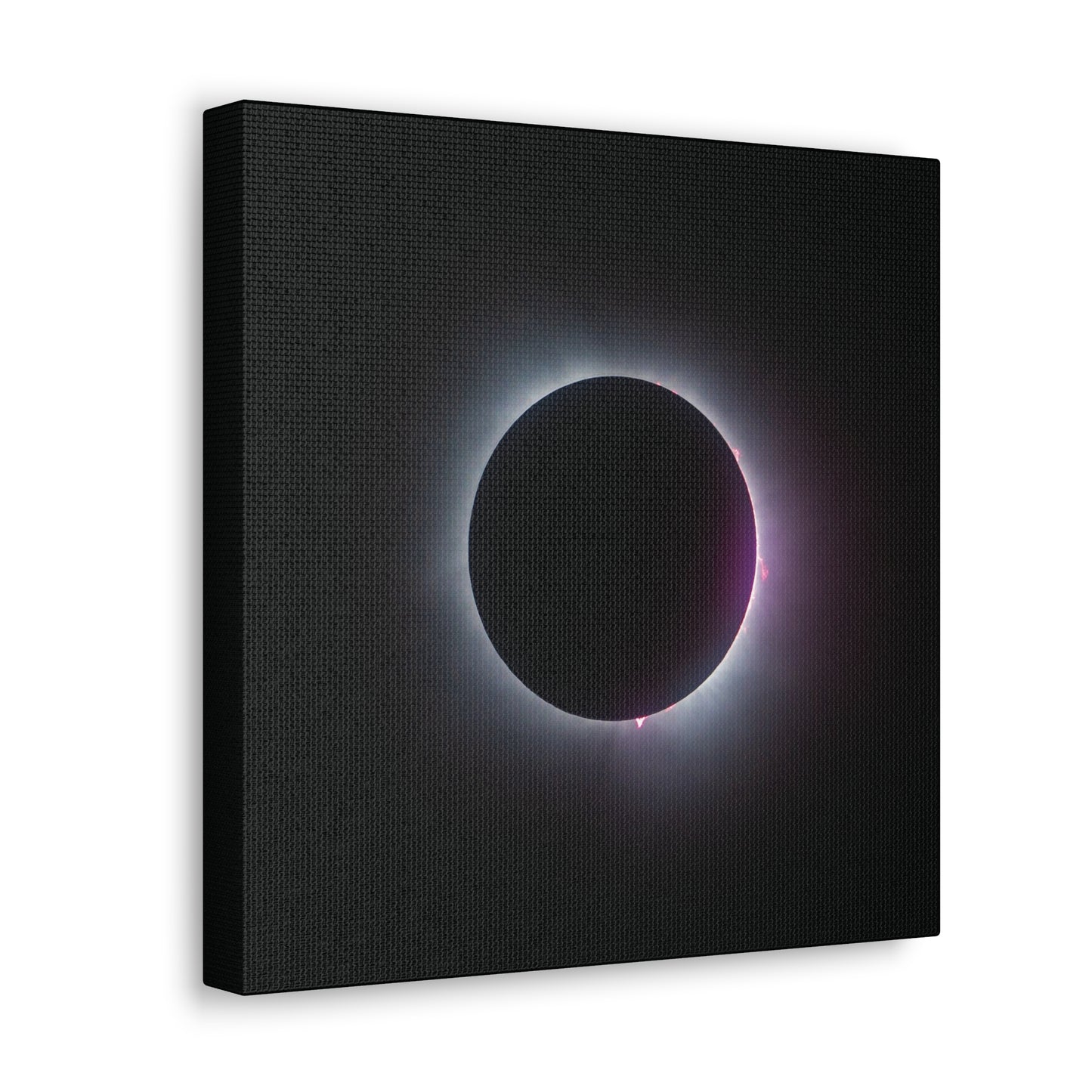 Prominence of Totality Eclipse on Canvas
