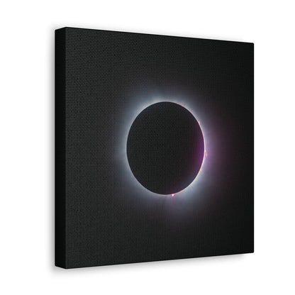 Prominence of Totality Eclipse on Canvas