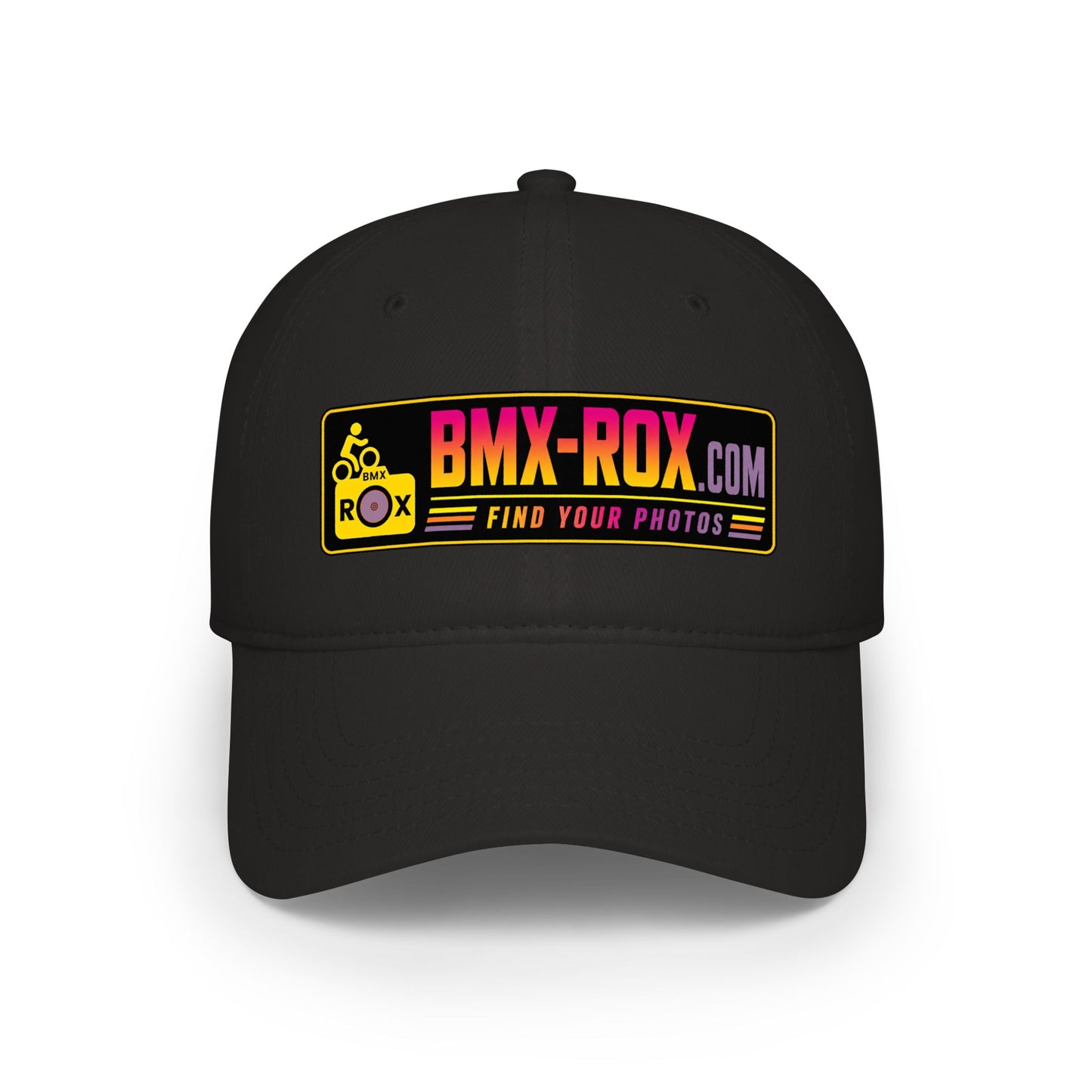 Copy of BMX-ROX Low Profile Baseball Cap — "Find Your Photos" Patch Hat