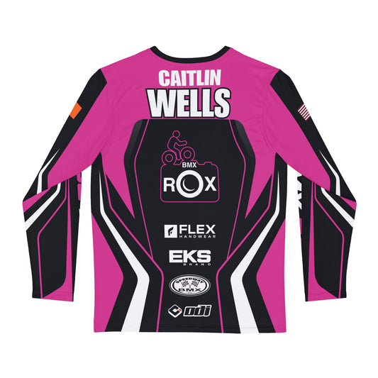 CC BMX Rox Racing Long Sleeve Jersey — Bold Orange & Purple BMX Team Shirt