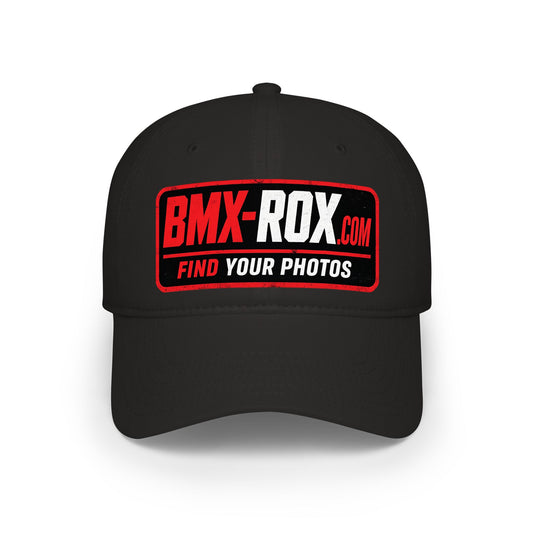 BMX-ROX Low Profile Baseball Cap — "Find Your Photos" Patch Hat