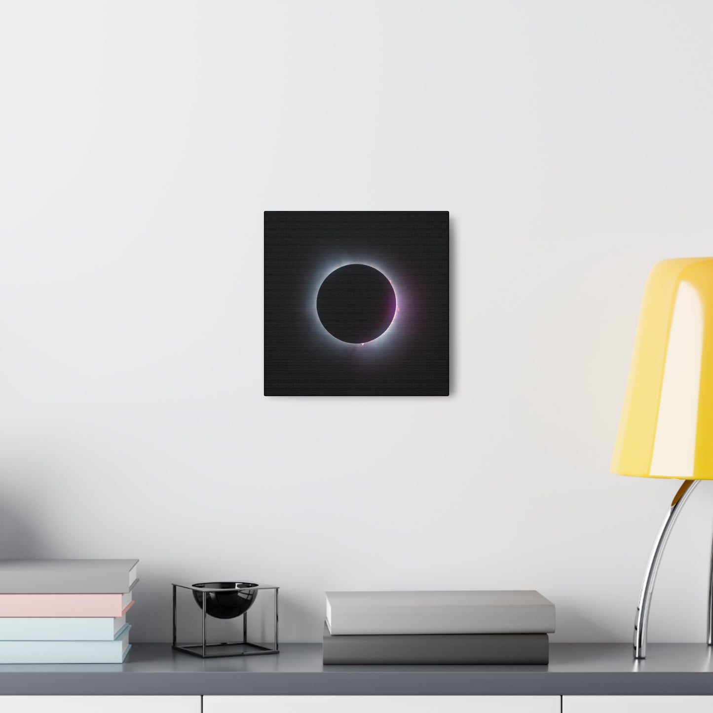 Prominence of Totality Eclipse on Canvas