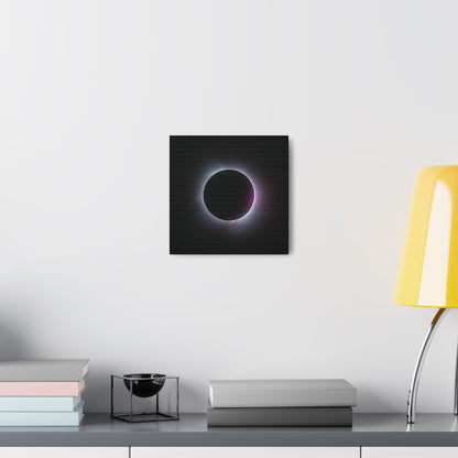 Prominence of Totality Eclipse on Canvas