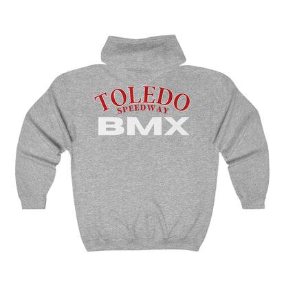 Toledo Speedway BMX Unisex Heavy Blend™ Full Zip Hooded Sweatshirt