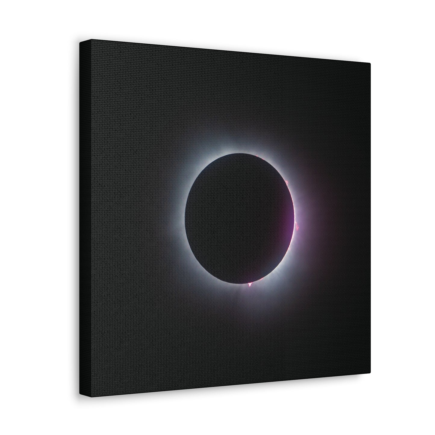 Prominence of Totality Eclipse on Canvas