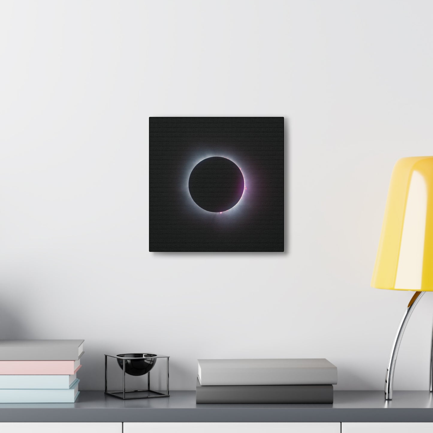 Prominence of Totality Eclipse on Canvas