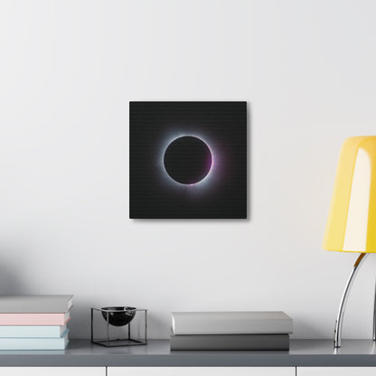 Prominence of Totality Eclipse on Canvas