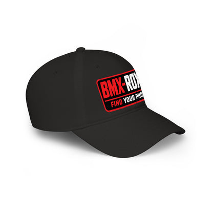 BMX-ROX Low Profile Baseball Cap — "Find Your Photos" Patch Hat