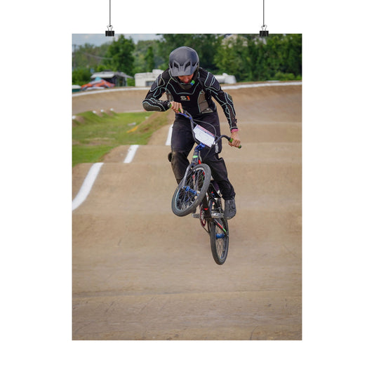 Copy of Copy of BMX Racer Matte Vertical Poster - Nate