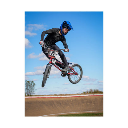 BMX Racer Matte Vertical Poster - Nate
