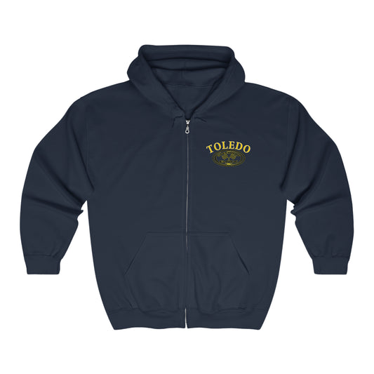 Toledo Speedway BMX Unisex Heavy Blend™ Full Zip Hooded Sweatshirt