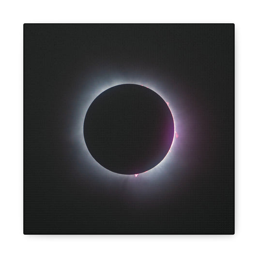 Prominence of Totality Eclipse on Canvas