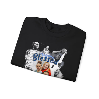 Coach Wells 'Blessed' Basketball Crewneck Sweatshirt — Personalized Coach Tribute